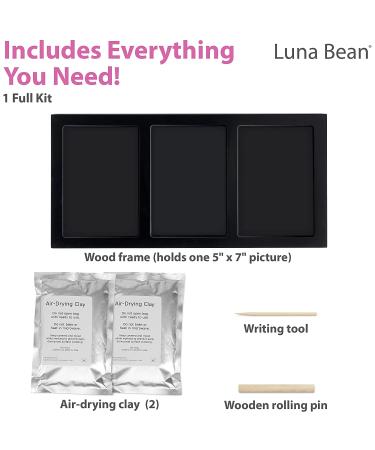 Clay Baby Hand and Footprint Kit with Photo Wall Mount Frame - Proud Baby by Luna Bean - Buy Online on GoSupps.com
