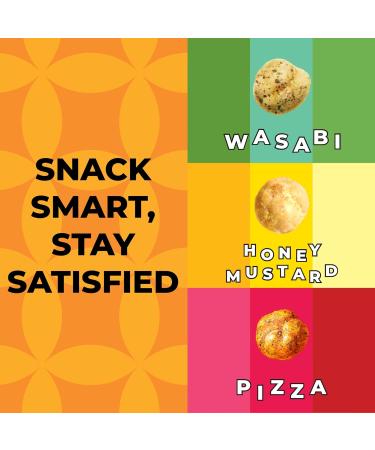 Roasted Chickpeas by Zest Delites Healthy Snacks High Protein Snacks Dried Chickpeas Low Calorie Snacks Savoury Snacks with Flavors of Pizza Honey Mustard Wasabi Chick Peas Pack of 6 - Buy Online on GoSupps.com