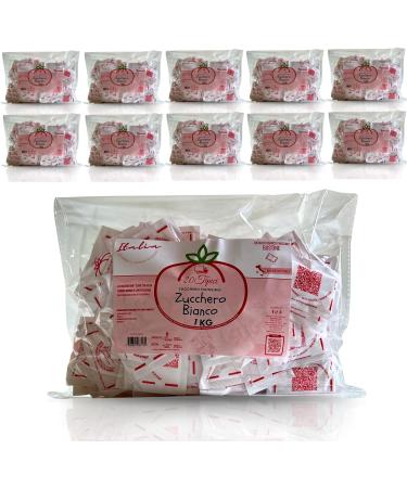 Sugar 10 kg Fine White Single-dose Sachets with Aphorisms & Quotes - Box with 10 Packets of Sugar Bags (Box: 10 kg) - Buy Online on GoSupps.com