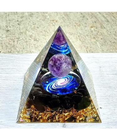 Ycyingcheng Pyramid Orgon Crystal Energy Tower - Reiki Chakra Meditation Home Office Ornament 6cm - Buy Online on GoSupps.com