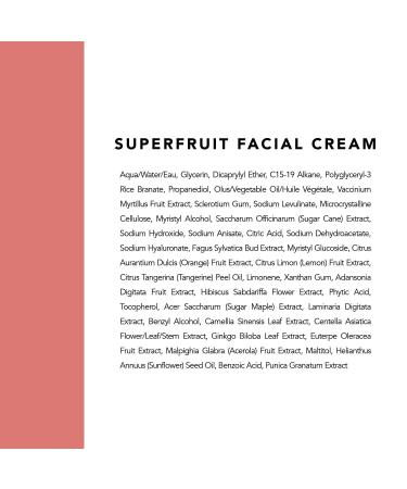 Indie Lee Superfruit Facial Cream - Exfoliating Day & Night Toner with Hyaluronic Acid, Antioxidants, and Fruit Extracts - 1.7oz/50ml - Buy Online on GoSupps.com