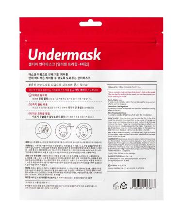 CELDERMA Undermask Pack: Hydrogel Anti-Maskne Facial Mask - 4 Sheets - Buy Online on GoSupps.com