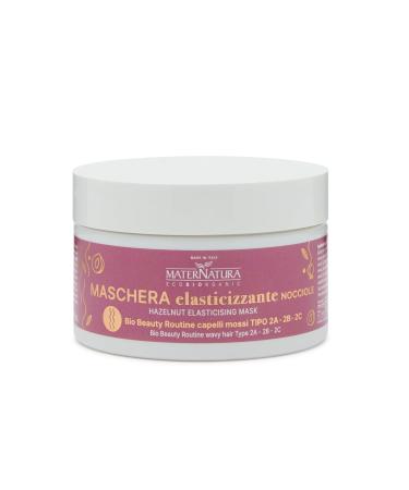Maternatura, Elasticizing Mask for Wavy Hair with Hazelnuts, Anti-Frizz and Detangling Effect, Organic Beauty Routine for Wavy Hair, Made in Italy - 200 ml