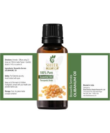Buy Olibanum Oil 15 ML | 100% Pure Boswellia Serrata Essential Oil | Therapeutic Grade | International Shipping Available - Buy Online on GoSupps.com