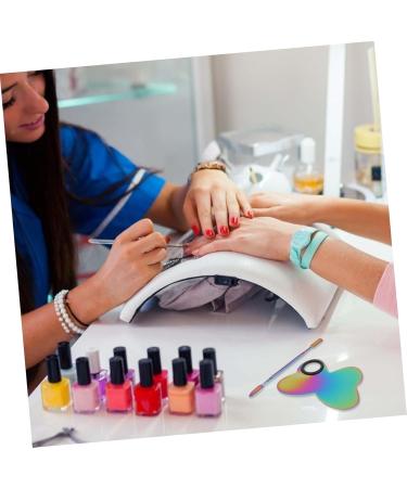 Hemoton Makeup Palette Set | Versatile Nail Art Display Board & Artist Tool for Mixing | Stainless Steel Butterfly Design - Buy Online on GoSupps.com