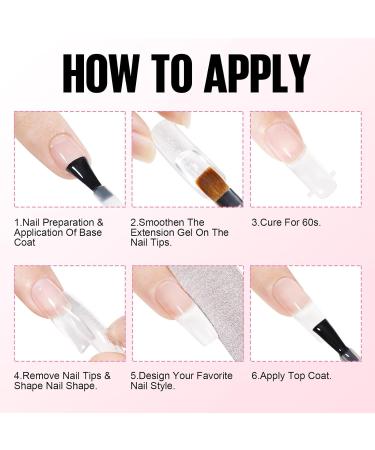 Tomicca Acrylic Gel for Nails - Pale Rosa Set (2x15g) | Quick Extender Polygel for Long-Lasting Nail Extensions | Perfect for Beginners & Salon Professionals - Buy Online on GoSupps.com