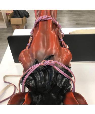 Small Horse Halter | Tied Halter Adjustable Chin & Throat Snap Horse Safety Halter Colorful Padded Nylon Size Horse Care for Horse Grooming Training Pochy Purple - Buy Online on GoSupps.com