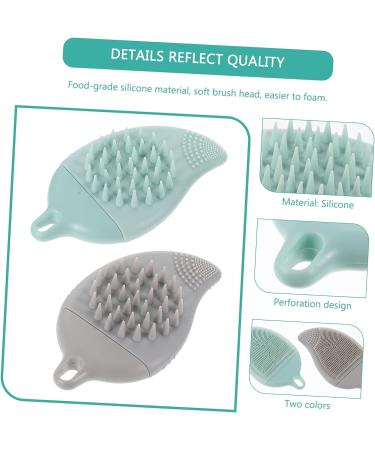 Healeved 6 Pcs Silicone Shampoo Massage Brush Set - Scalp Massager & Body Scrubber for Babies and Men - Buy Online on GoSupps.com