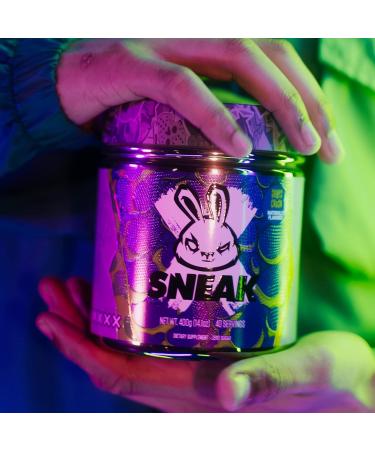 SNEAK Grape Crush Edition Energy Drink | In-Game Focus Boost | Zero Sugar, Low-Calorie & Vegan | 40 Servings, 400g - Buy Online on GoSupps.com