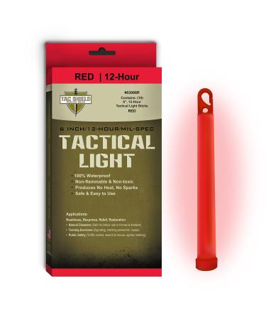 Tac Shield Tactical 12 Hour Light Stick (10-Pack) Red