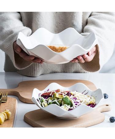 Fruit Basket Fruit Bowl Modern Household Ceramic Fruit Bowl Creative Geometric Fruit Basket Living Room Desktop Decor Kitchen Organizers and Storage (Color : A Size : 20.3 * 20.3 * 6.5cm) - Buy Online on GoSupps.com