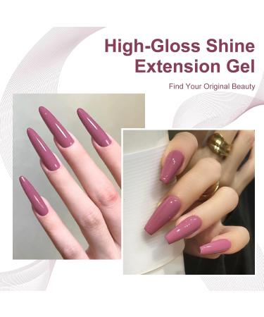 DouborQ Dark Pink Nail Polish Long-lasting Glossy Nail Art Varnish (42) Dark Pink-42 - Buy Online on GoSupps.com