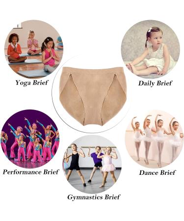 NIMONI 2 Pack Nude Ballet Dance Briefs for Women and Girls - Beige High Cut Cotton Shorts for Gymnastics - Ages 5-10 - Buy Online on GoSupps.com