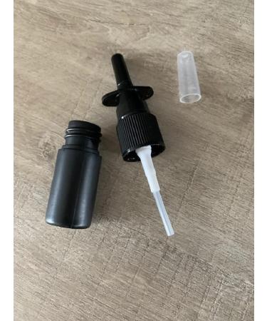 CMJ 2 x 5ml Black Plastic Nasal Spray Bottles - Refillable Fine Mist Tanning Spray - UK Seller International Shipping Available - Buy Online on GoSupps.com