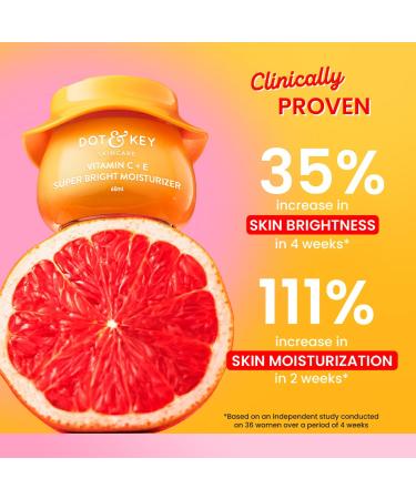 FOUNTINA Dot&Keey's Vitamin C and E Sorbet Super Bright Face Moisturizer Oil-Free Lightweight Formula for All Skin Types 60ml - Buy Online on GoSupps.com