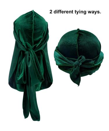 12-Piece Multicolored Velvet Durag Caps for 360 Wave Men Women - Buy Online on GoSupps.com