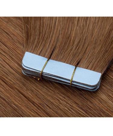 Buy SEGO Tape Extensions Real Hair - 20 Wefts/30g Light Brown #6-2 (18 /45cm) - Premium Adhesive Hair Extension Glue - Buy Online on GoSupps.com