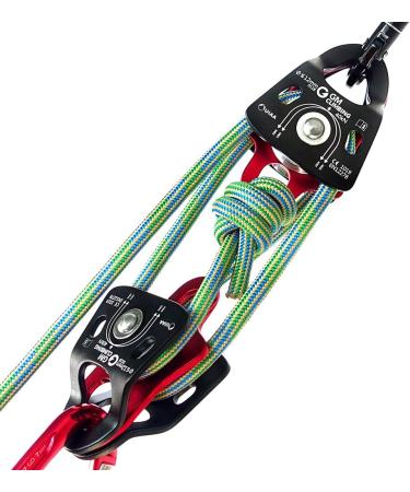 GM CLIMBING 40kN Micro Double Pulley Prusik Minding Ball Bearing UIAA CE for Progress Capture System Rigging Hauling Rescue Arborist Tree Climbing Pack of 2 - Buy Online on GoSupps.com