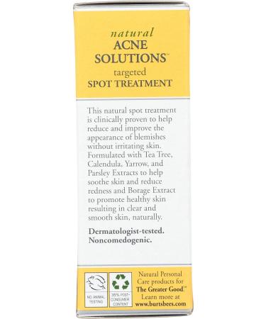 Burt's Bees Natural Acne Solutions Targeted Spot Treatment for Oily Skin - 0.26 oz | International Shipping - Buy Online on GoSupps.com