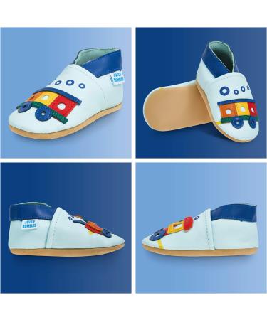 Soft Sole Leather Baby Girl/Boy Shoes for 2-3 Years | Toddler Walking Shoes - Train Design - Buy Online on GoSupps.com