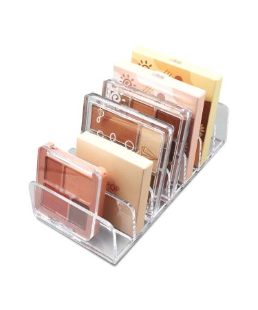 Makeup Organizer, Compact Makeup Palette Organize, for Bathroom Countertops, Vanities, Cabinets, Sleek Modern Cosmetics Storage Solution for - Eyeshadow Palettes, Contour Kits, Blush - 7 Sections 7 Sections - S