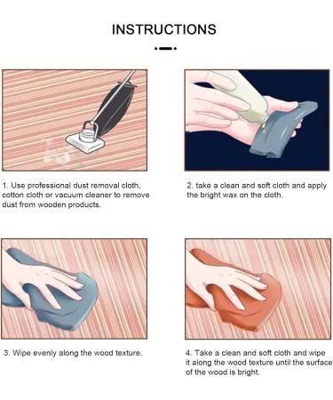 Wood Floor Cleaner and Polish - Beeswax for Wood Floor - Natural Wood Wax and Sponge Tables Chairs Cabinets for Home Furniture to Protect and Care - Buy Online on GoSupps.com