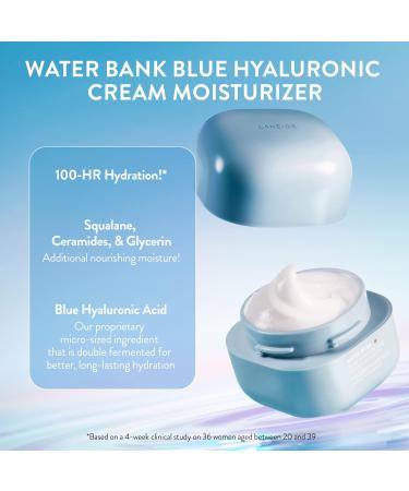 LANEIGE Water Bank Blue Hyaluronic Moisturizer - Hydrating & Barrier-Boosting Cream with Squalane & Ceramide | Dermatologist-Tested Old Heavenly Hydration Set - Shop Internationally - Buy Online on GoSupps.com