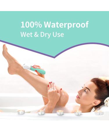 Waterproof Bikini Trimmer & Electric Razor for Women - Rechargeable Shaver for Legs, Arms, Back, Bikini Area - Muejjur 2-in-1 - Buy Online on GoSupps.com