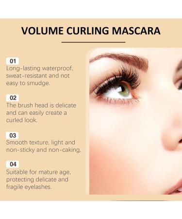  blmcoos Waterproof lengthening mascara long-lasting thick and curling mascara sweat-resistant black mascara quick-drying mascaras liquid lash cream smudge-proof color-resistant (1 - Buy Online on GoSupps.com