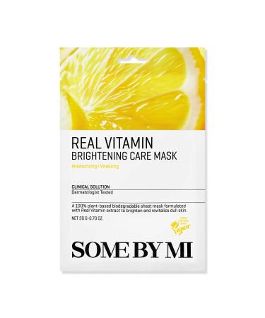 SOME BY MI Real Vitamine Brightening Care Lot de 10 masques base de vitamine pour un look dull - Masque quotidien v g talien cor en pour claircir et hydrater la peau - Soin cor en de la peau