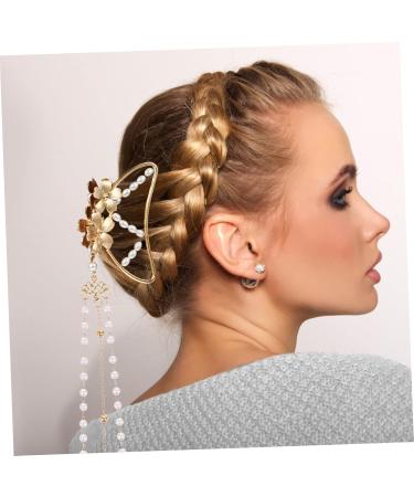 DOITOOL Hairpin Claw Barrettes for Girls Pearl Hair Clips French Hair Clips Celluloid French Design Barrettes Non- Slip Ponytail Holder Girls Tiara Mermaid Zinc Alloy Dense Woman - Buy Online on GoSupps.com