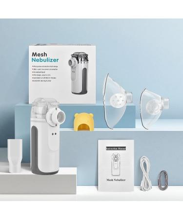 Portable Mesh Nebulizer for Kids and Adults - Handheld Cool Mist Asthma Inhaler with Cartoon Cap - Ideal for Home & Travel Use - Buy Online on GoSupps.com