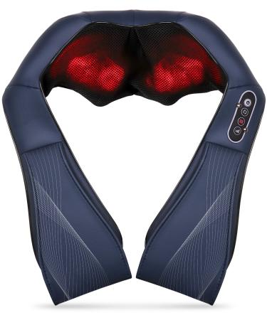 Shiatsu massager back shoulder and neck massage with warmth 3D deep tissue kneading massage for whole body legs and foot good gifts for mom dad