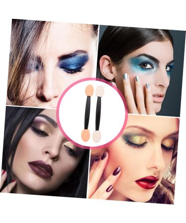 FOYTOKI 200 Pcs Double Ended Eyeshadow Brush Dual Sides Eyeshadow Sponge Eyeshadow Applicator Plastic Black - Buy Online on GoSupps.com