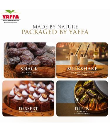  Yaffa Golden Dome Medjool Dates medium delicious and juicy All-natural no added sugar no additives sustainably grown and hand-picked Palestinian dates (900g) - Buy Online on GoSupps.com