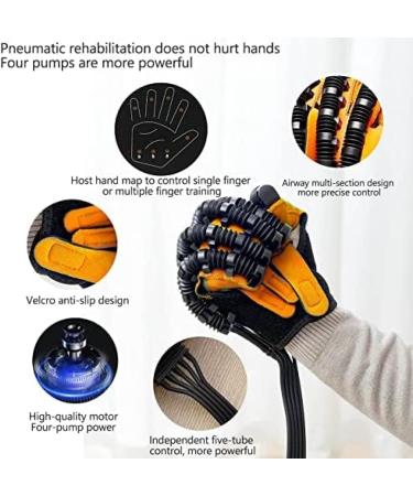Finger Rehabilitation Stroke Both Hand Training Rehabilitation Robot Gloves Stroke Hemiplegia Hand Splint Finger Orthosis for Relieve Wrist & Thumb Pain Orange XL Size bonny369 Orange XL size - Buy Online on GoSupps.com