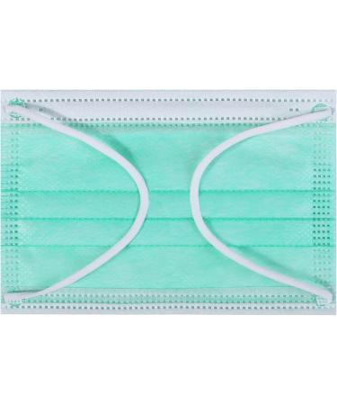 Kata 3-Ply Pleated Disposable Children's Face Masks - Green One Size Box of 50 - International Shipping Available - Buy Online on GoSupps.com