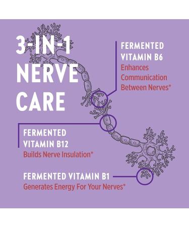 New Chapter Nerve Health Supplement - 3-in-1 Support with Vitamin B1, B6, B12 - 30ct - Buy Online on GoSupps.com