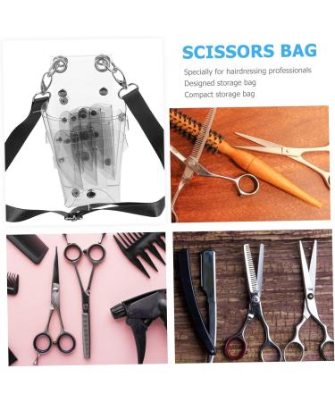 Minkissy Hairdresser Belt Bag | Stylish 2 Pocket Organizer for Salon Tools Scissors & Hair Styling Accessories - Durable PVC Holster - Buy Online on GoSupps.com