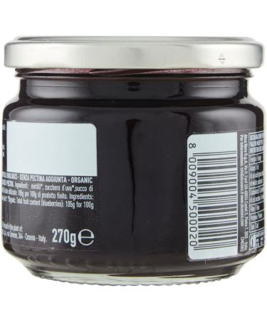 Alce Nero Organic Blueberry Compote with Organic Blueberries 270g - Buy Online on GoSupps.com