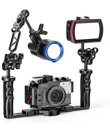 Seafrogs 5 Double Ball Arm - Lightweight Aluminum Alloy Diving Equipment for Underwater Photography - Buy Online on GoSupps.com