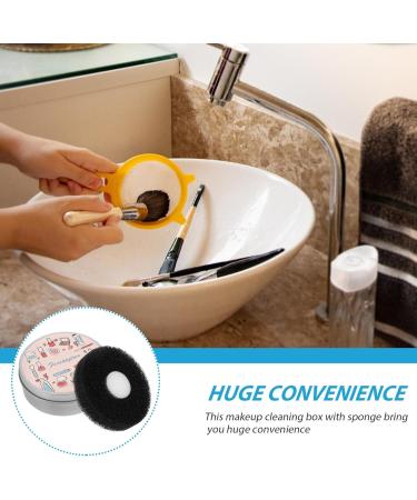 Beaupretty 1 Set Makeup Brush Cleaning Box Make up Makeup Make up Makeup Brush Cleaning Brush Cleaner Miss Portable Activated Carbon Sponge Tool Kit - Buy Online on GoSupps.com