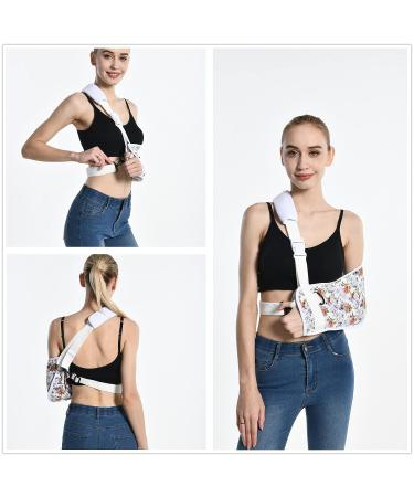 Fotgok Breathable Arm Sling with Waist Belt for Women - Shoulder Immobilizer with Strong Support - Buy Online on GoSupps.com