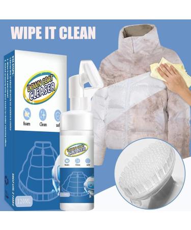 Downwear Detergent Down Jacket Laundry Detergent Dry Cleaning Spray Down Jacket Cleaner Dry Cleaning Quick Cleaning Agent for Down Jacket with Brush Head (1pcs) - Buy Online on GoSupps.com