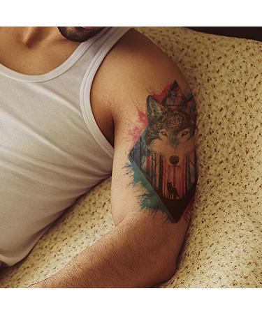 Oottati 12 Large Temporary Tattoos - Watercolor Flower Arm Design for Men and Women - Buy Online on GoSupps.com