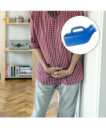 Milageto Bottle Elderly Child Urination Device Plastic Can with Cover 1200ml for Camping Toilet Car Bedbound Patient Male Urinal Blue - Buy Online on GoSupps.com