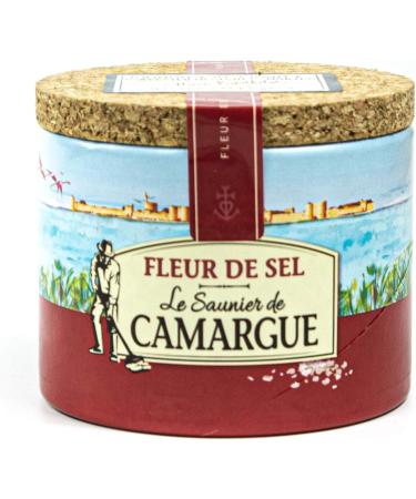 Le Saunier de Camargue Set of 3 fleur de Sel salt in 125 g can crystal salt from slightly moist crystals with special grain and aroma premium sea salt from the South of FranceMediterranean Sea - Buy Online on GoSupps.com