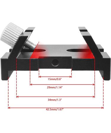 Alstar Schmidt-Cassegrain Finder Scope Base - Universal Mount for Laser Pointer or Reflex Sight - Compatible with Vixen Dovetail bar - Buy Online on GoSupps.com