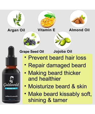 Beard Growth & Grooming Kit - Beard Wash, Oil, Balm, Brush, Comb, Scissor, Storage Bag, E-Book - Gifts for Men - Buy Online on GoSupps.com
