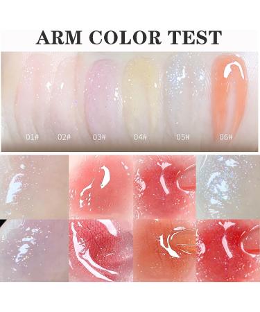 DENESTUP 6 Colors Candy Hydrating Lip Gloss Set - Moisturizing Shimmer with Hyaluronic Acid for Glossy and Plumping Tinted Lips - Buy Online on GoSupps.com